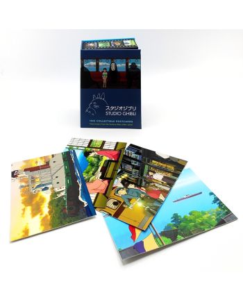 STUDIO GHIBLI - Coffret 100 cartes postales de collection - vue de dos