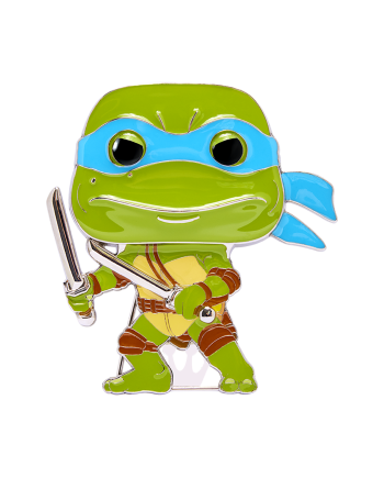 TEENAGE MUTANT NINJA TURTLES - Pop Large Enamel Pin N° 19 - Leonardo - vue de face