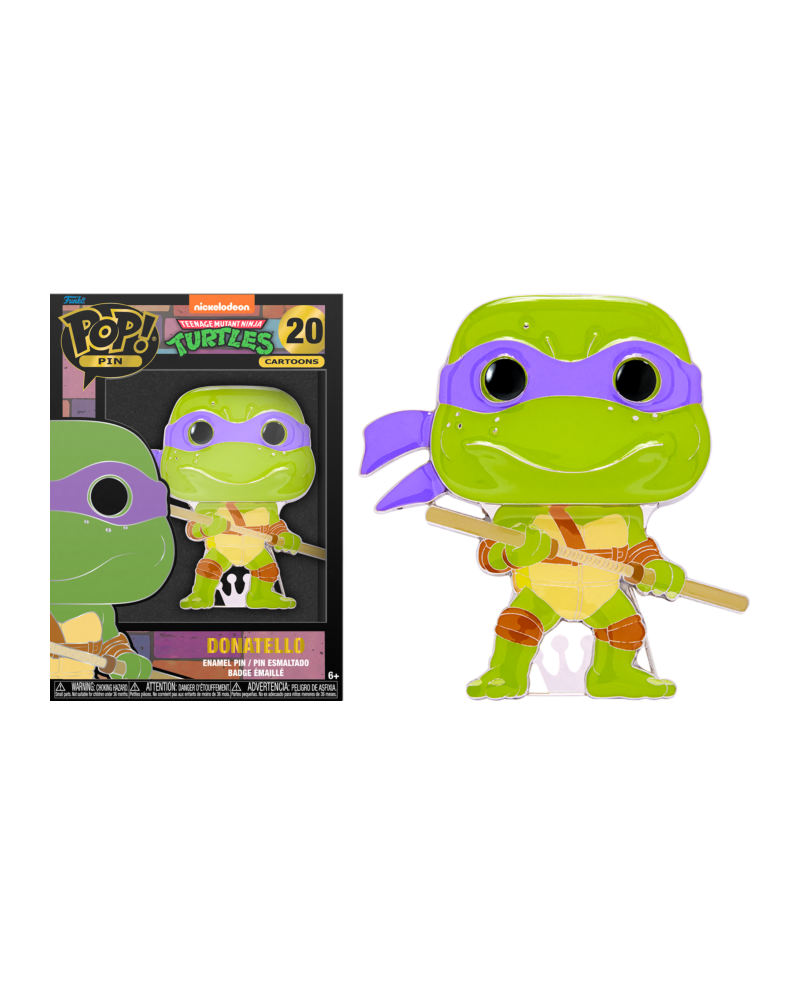 TEENAGE MUTANT NINJA TURTLES - Pop Large Enamel Pin N° 20 - Donatello - vue principale