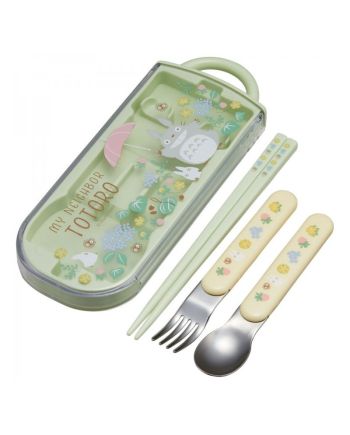 STUDIO GHIBLI -Mon voison Totoro -Set baguettes cuillère et fourchette - vue principale