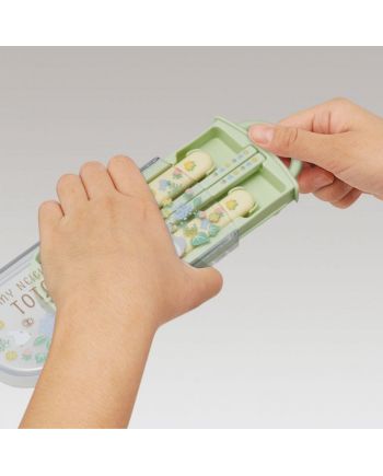 STUDIO GHIBLI -Mon voison Totoro -Set baguettes cuillère et fourchette - vue de profil