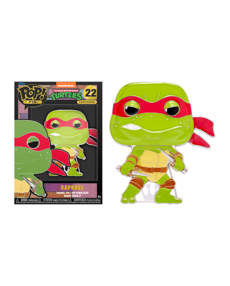 TEENAGE MUTANT NINJA TURTLES - Pop Large Enamel Pin N° 22 - Raphael - vue principale
