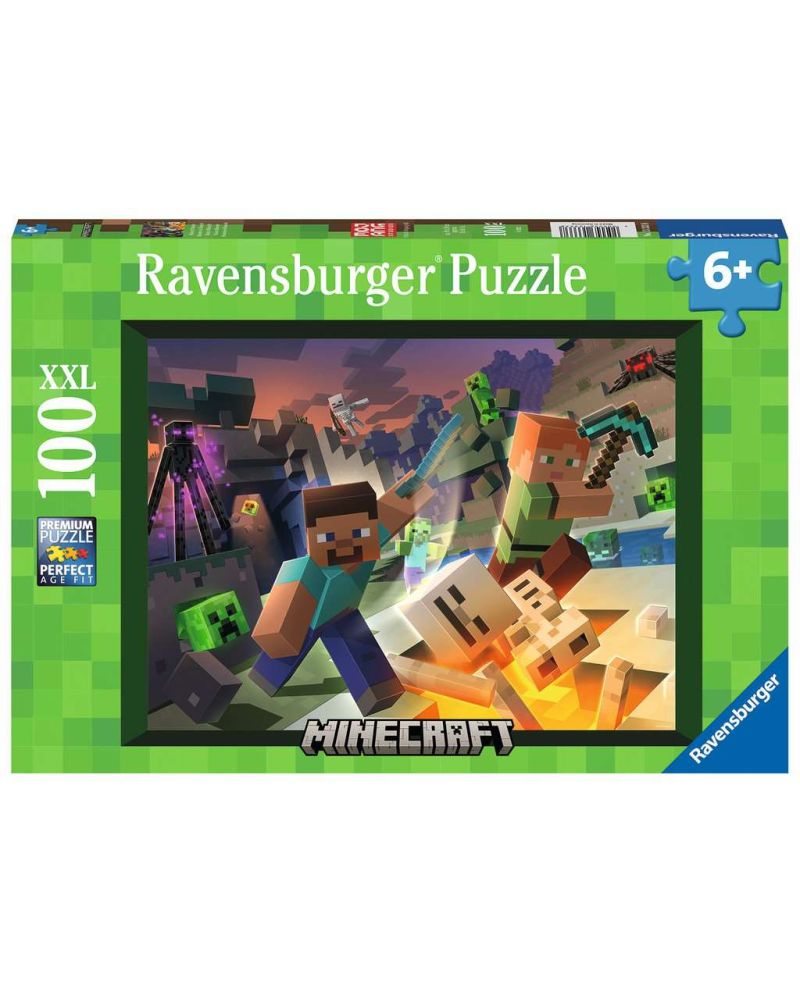 MINECRAFT - Monstres de Minecraft - Puzzle 100P XXL - vue principale