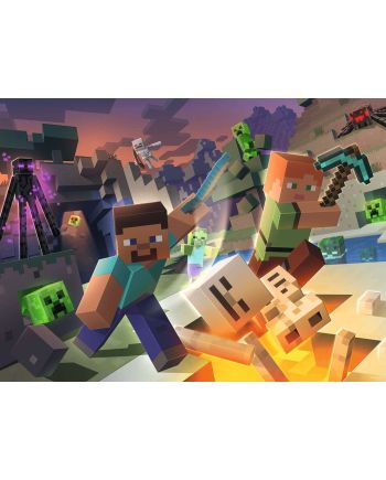 MINECRAFT - Monstres de Minecraft - Puzzle 100P XXL - vue de face