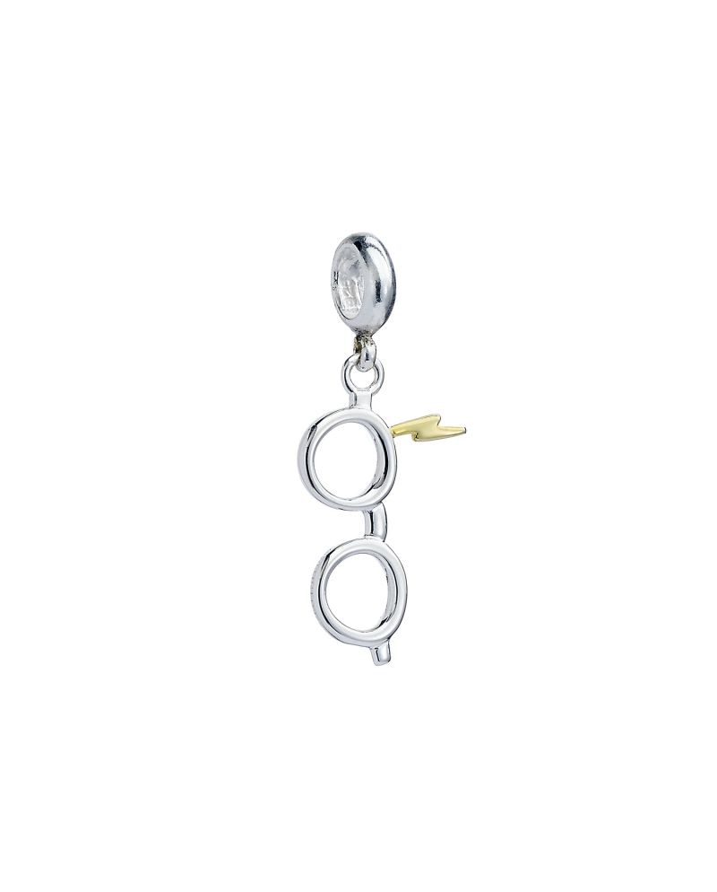 HARRY POTTER - Eclair & Lunettes - Charme Pendentif pour Bracelet - vue principale