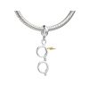HARRY POTTER - Eclair & Lunettes - Charme Pendentif pour Bracelet - vue de face