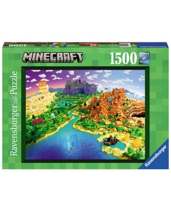 MINECRAFT - Puzzle 1500P - Le monde de Minecraft - vue principale
