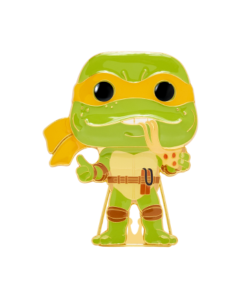 TEENAGE MUTANT NINJA TURTLES- Pop Large Enamel Pin N° 21- Michelangelo - vue de face