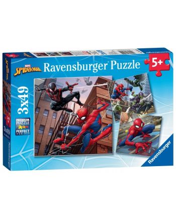 SPIDER-MAN - En action - 3 Puzzle 49P - vue principale