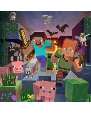 MINECRAFT - Biomes - 3 Puzzle 49P - vue de face