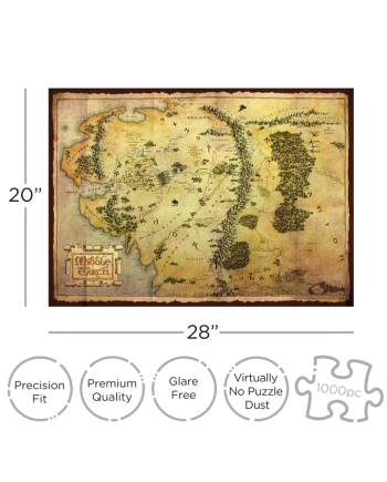LE HOBBIT - Carte - Puzzle 1000P - vue de face