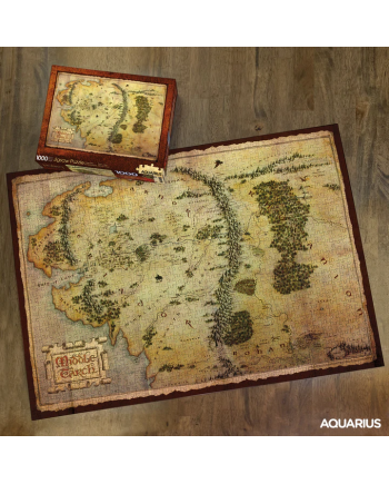 LE HOBBIT - Carte - Puzzle 1000P - vue de profil