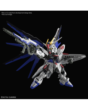 GUNDAM - Master Grade SD Freedom Gundam - Model Kit - vue de profil