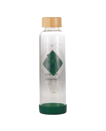 HARRY POTTER - Fier Serpentard - Bouteille d'eau en Verre 500ml - vue de face