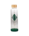 HARRY POTTER - Fier Serpentard - Bouteille d'eau en Verre 500ml - vue de face