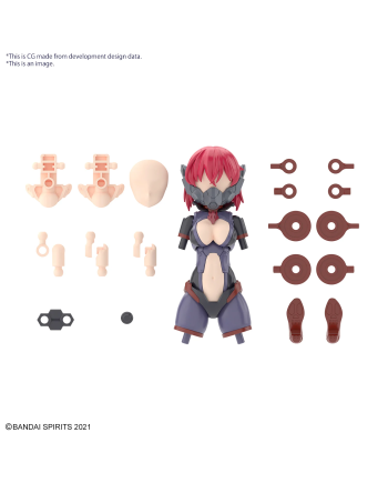 30MS - Option Parts Set 6 (Chaser Costume) "Color A" - Model Kit - vue de face