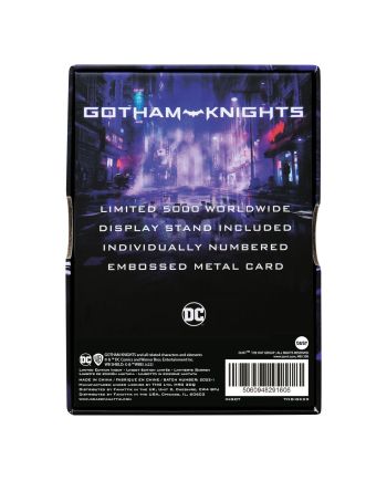 GOTHAM KNIGHTS - Batgirl - Lingot en Métal Collection Limitée - vue de dos