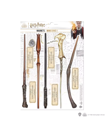 HARRY POTTER - Baguettes 01 - Planche de 10 magnets en mousse - vue principale