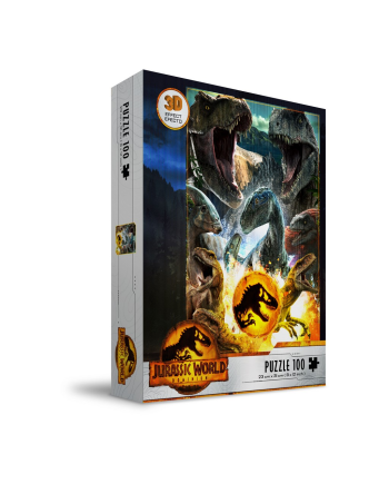 JURASSIC WORLD - Compo Carnivore - Puzzle Effet 3D 100P - vue principale