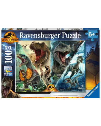 JURASSIC WORLD 3 - Puzzle 100P XXL - Les espèces de dinosaures - vue principale