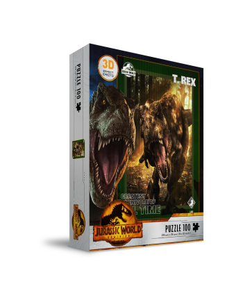 JURASSIC WORLD - T-Rex Poster - Puzzle Effet 3D 100P - vue principale