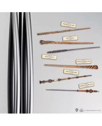 HARRY POTTER - Baguettes 02 - Planche de 12 magnets en mousse - vue de face