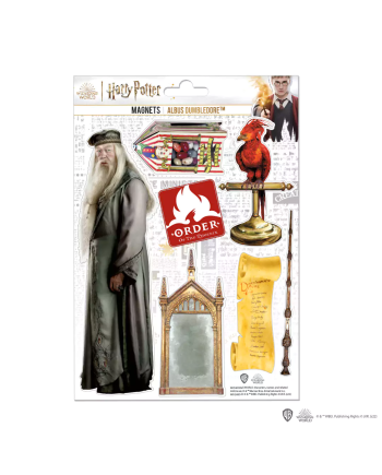 HARRY POTTER - Dumbledore - Planche de 7 magnets en mousse - vue principale
