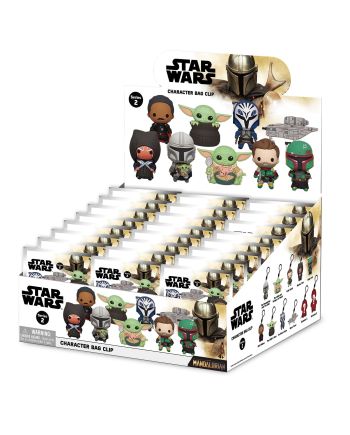 STAR WARS - Mandalorian Series 2 - 3D Foam Bag Clip (Display 24 Pcs) - vue principale