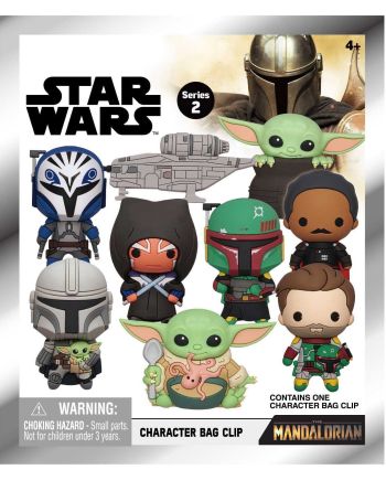 STAR WARS - Mandalorian Series 2 - 3D Foam Bag Clip (Display 24 Pcs) - vue de profil