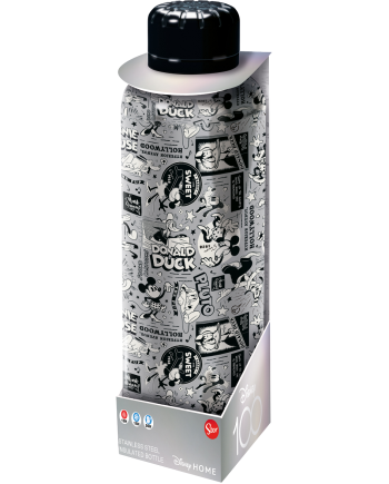 DISNEY 100 ans - Bouteille en Acier Inoxydable Isotherme - 515ml - vue de face