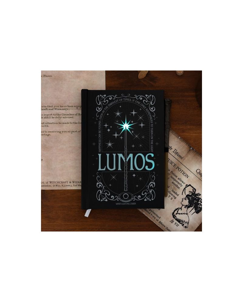HARRY POTTER - Lomus - Notebook Premium Lumineux + Stylo Baguette - vue principale