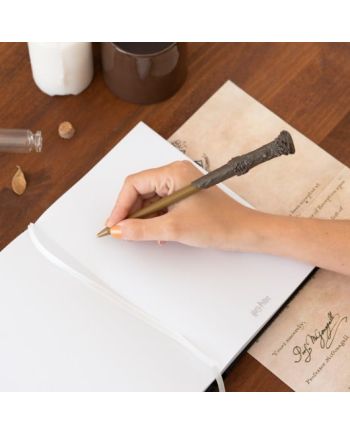 HARRY POTTER - Lomus - Notebook Premium Lumineux + Stylo Baguette - vue de dos