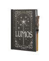 HARRY POTTER - Lomus - Notebook Premium Lumineux + Stylo Baguette - vue de detail