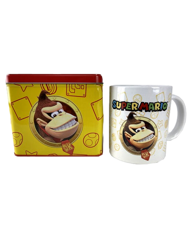 NINTENDO - DONKEY KONG - Tirelire en Métal 12 x 9 x 11cm + Mug - vue principale
