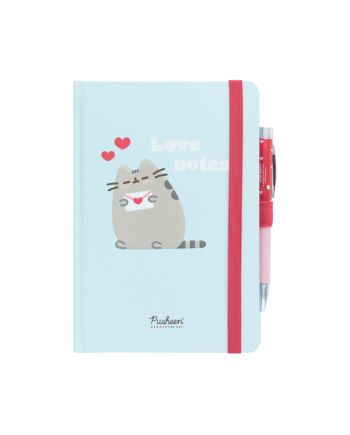 PUSHEEN - Love - Notebook + Stylo-Bille Lumineux - Format A5 - vue de dos