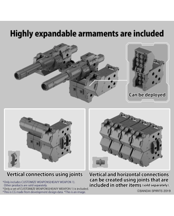 30MM - Customize Weapons (Heavy Weapon 1) - Model Kit - vue de dos