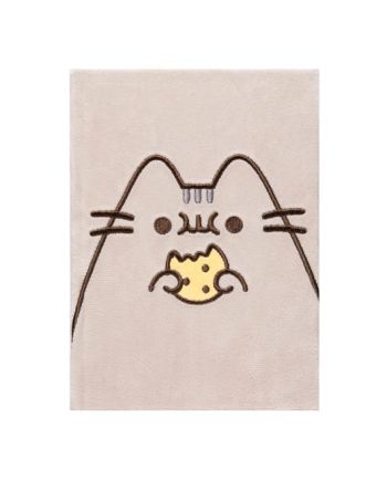 PUSHEEN - Notebook Pelucheux Premium - Format A5 - vue de profil