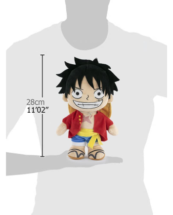 ONE PIECE - Luffy - Peluche 28cm - vue de dos