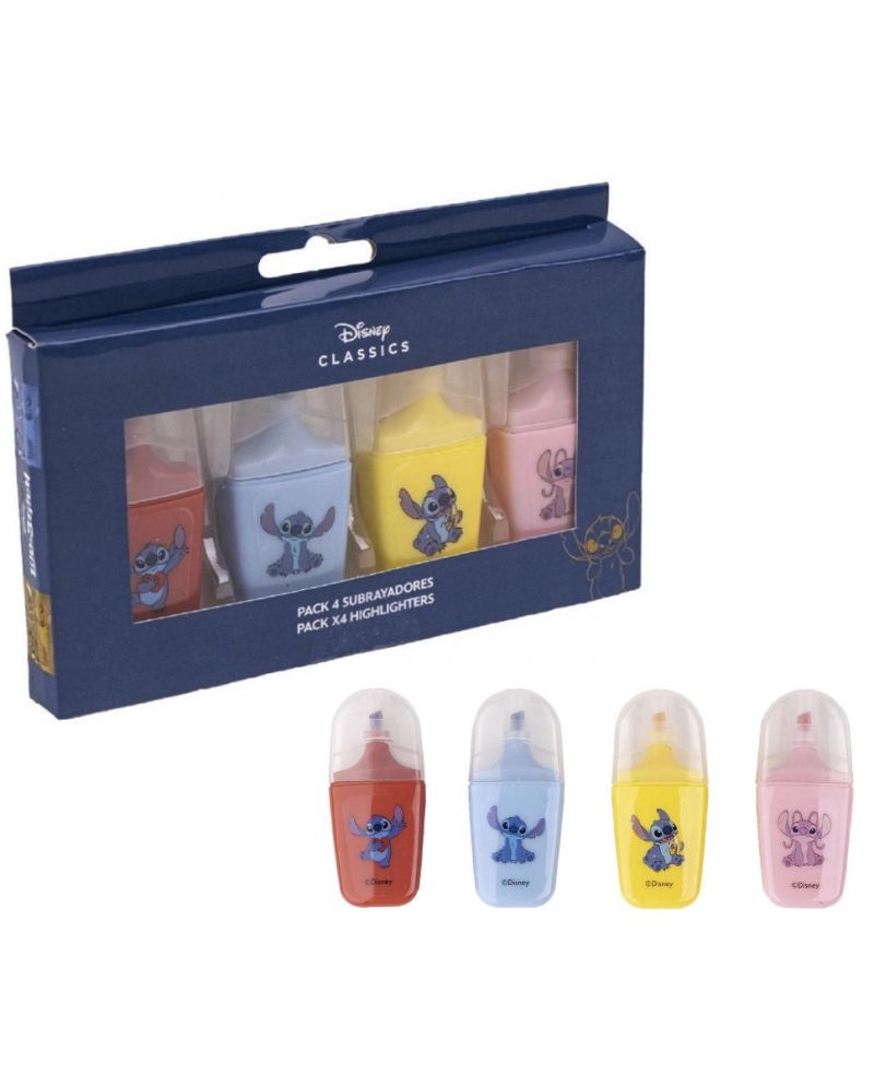 STITCH - Set de 4 Surligneurs Stitch - vue principale
