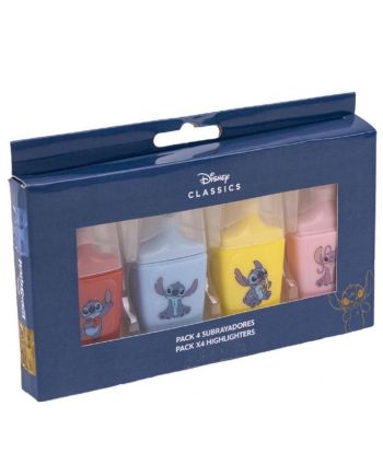 STITCH - Set de 4 Surligneurs Stitch - vue de dos