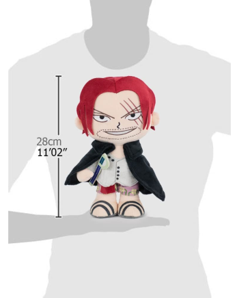 ONE PIECE - Shanks - Peluche 28cm - vue de dos