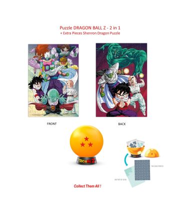 DRAGON BALL Z -Puzzle à Collectionner - 3 Etoiles - 2en1 Puzzle +Extra - vue principale