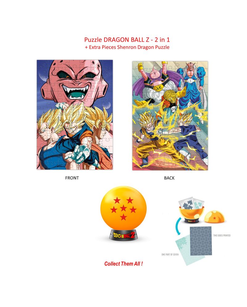 DRAGON BALL Z -Puzzle à Collectionner - 6 Etoiles - 2en1 Puzzle +Extra - vue principale