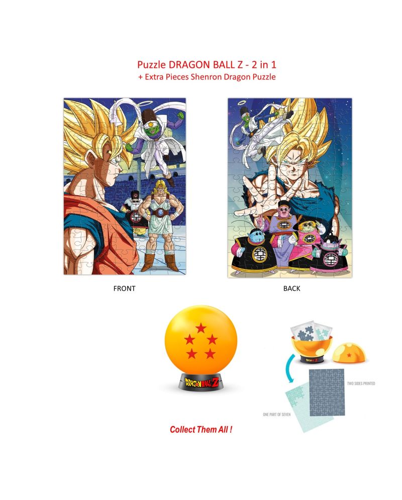 DRAGON BALL Z -Puzzle à Collectionner - 5 Etoiles - 2en1 Puzzle +Extra - vue principale