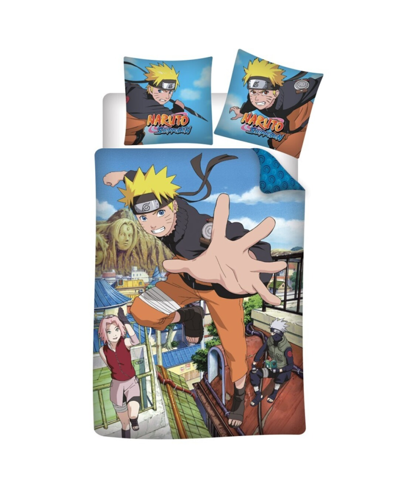 NARUTO SHIPPUDEN - Parure de lit 140x200cm - '100% Cotton' - vue principale