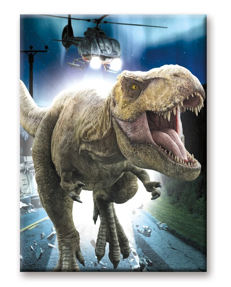 JURASSIC WORLD - T-Rex - aimant 6.3x8.9cm - vue principale