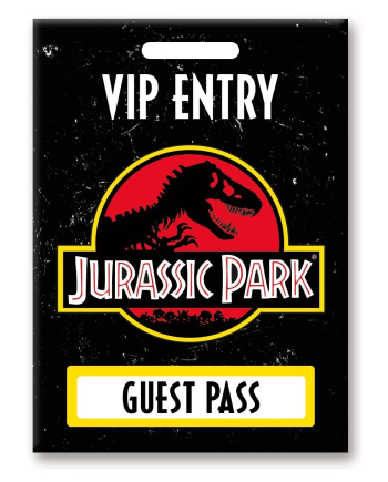 JURASSIC PARK - Laissez-passer pour les Invités - aimant 6.3x8.9cm - vue principale