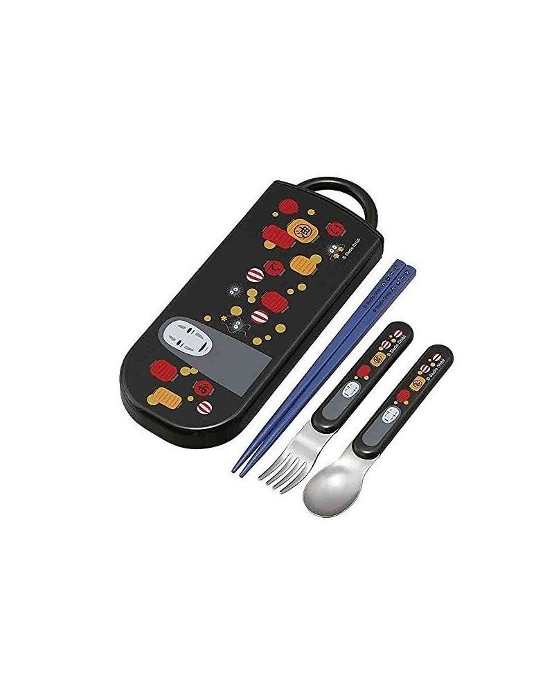 LE VOYAGE DE CHIHIRO - No Face -Set baguettes cuillère et fourchette - vue principale