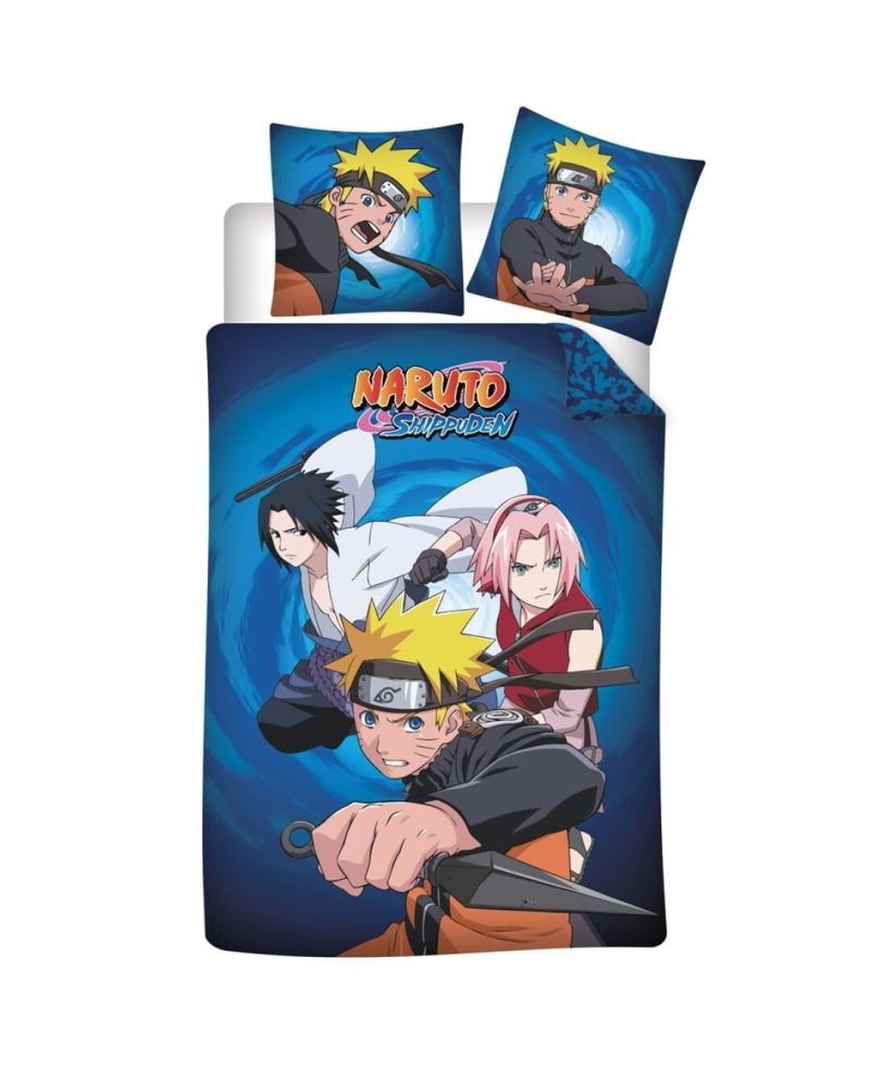 NARUTO SHIPPUDEN - Parure de lit 140x200cm - '100% Flanelle' - vue principale