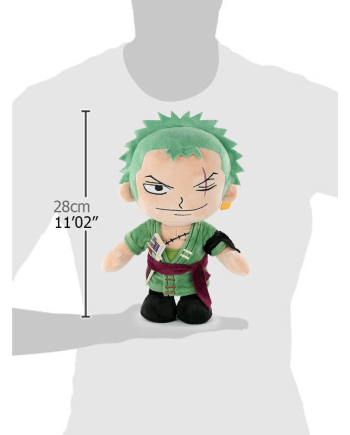 ONE PIECE - Zoro - Peluche 28cm - vue de dos